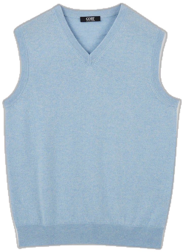 Casual V-neck Vest For Loungewear, Blue Casual Sleeveless Sweater Vest, Casual Blue Knit Vest, Classic V-neck Sweater Vest For Spring, Casual V-neck Sweater Vest, Classic Cotton V-neck Tank Top, Blue V-neck Tank Top For Fall, Classic Cotton V-neck Sweater Vest, Spring Casual Loungewear Vest