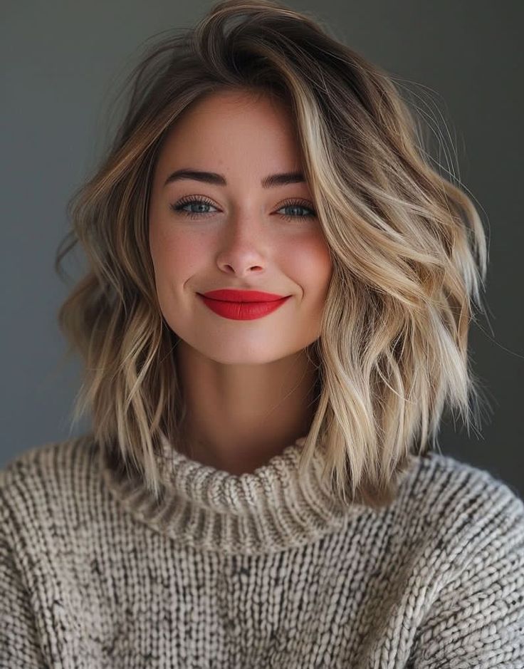 Medium Shag Hairstyles, Lob Haircut, Shag Hairstyles, Penteado Cabelo Curto, Hair Fall, Medium Hair Cuts, Great Hair, Balayage Hair, Hair Day