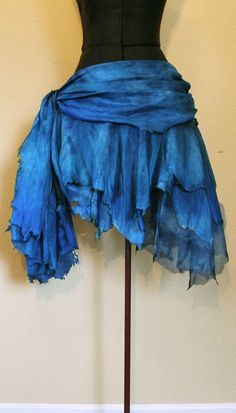 Water Sprite, Water Fairy, Skirt Maxi, Fantasy Costumes, Fairy Costume, Hand Dyed Silk, Silk Dyeing, Firebird, Homestuck