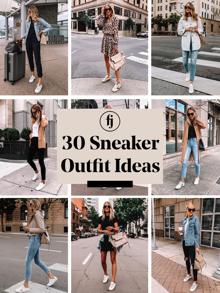 30 Stylish Ways to Wear Sneakers - Fashion Jackson Mule Sneakers Outfit, Mules Outfit Winter, How To Wear High Top Sneakers, Gucci Sneakers Outfit, Sneakers For Ladies, Business Casual Sneakers, Sneaker Outfit Fall, Sneakers Outfit Spring, Jeans And Sneakers Outfit