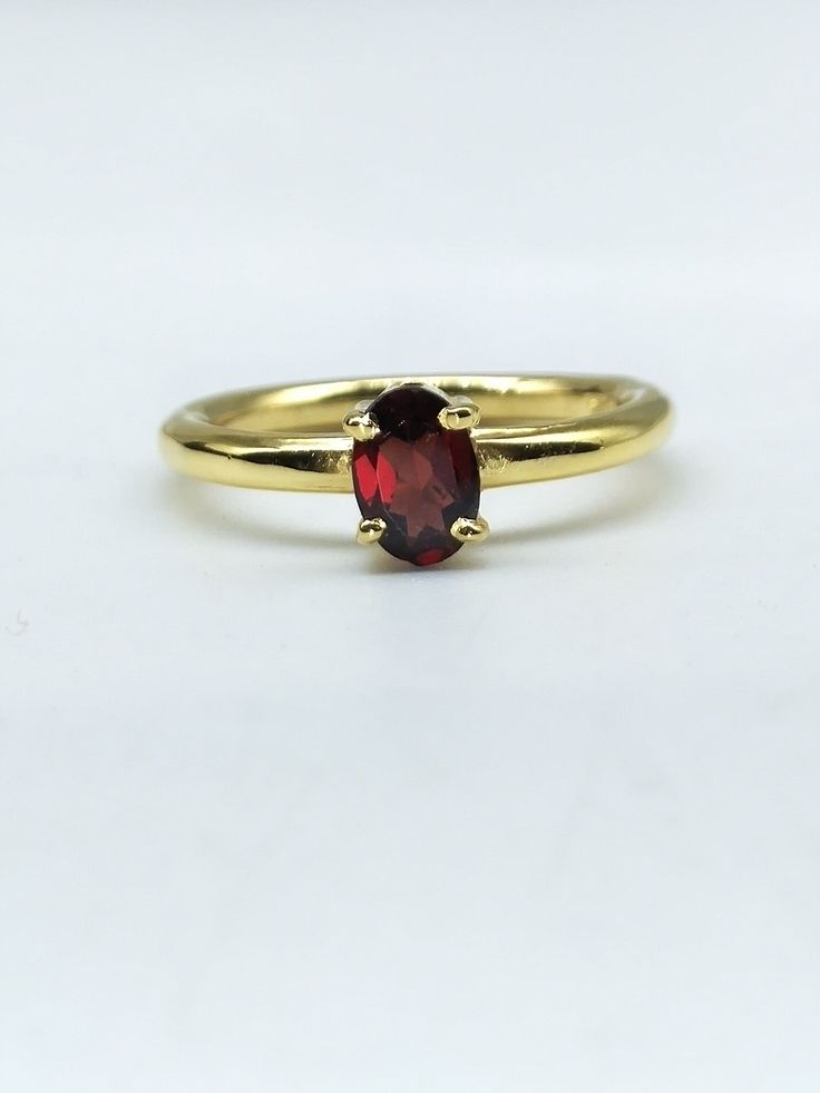 Natural Garnet Ring-Oval Garnet Ring-Dainty Garnet Ring-Stackable Ring-Sterling Silver Ring-14k Solid Gold Ring-Birthstone Gift-Gift For Her Personalization: Possible About The Ring:- Main Gemstone - Natural Garnet Gemstone Shape - Oval Main Stone Size - 5x7mm        Setting Type - Prong Setting [Message us if you want to get this ring design to be made in a different gemstone, especially for you] Purity - Silver and plating options-(925/1000 also known as 92.5%/Sterling Silver) Gold Variations Oval Garnet Ring, Fine Jewelry Stackable Oval Ruby Ring, Stackable Oval Ruby Ring In Fine Jewelry, Elegant Oval Ruby Stackable Ring, Oval Ruby Ring Stackable For Formal Occasions, Oval Gemstone Gold Stackable Rings, Oval Gemstone Stackable Rings For Formal Occasions, Formal Oval Gemstone Stackable Rings, Oval Stackable Ruby Ring In Yellow Gold