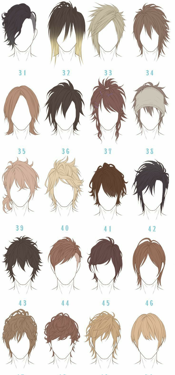 Si tienes el pelo rizadoya sea largo o cortoficha estos peinados para aumentar tu inspiraciónUnas cuántas ideas más para llevar tus rizos con mucho estiloLos rizos jamás deberían ser un drama,... Anime Hair Reference, Hair References Drawing, Boy Hair Drawing, Drawing Male Hair, Hair Drawings, Anime Hairstyles Male, Hair Base, Pelo Anime, الفن الرقمي