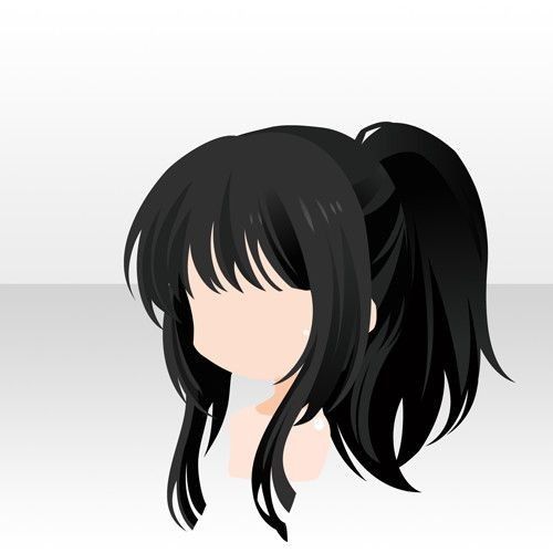 Anime Hairstyles Female, Hairstyles Female, Part Hair, Anime Hairstyles, Chibi Hair, Pelo Anime, Manga Hair, Hair Sketch, Anime Hair