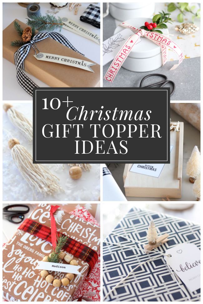 christmas gift topper ideas that are easy to make and can be used for gifts