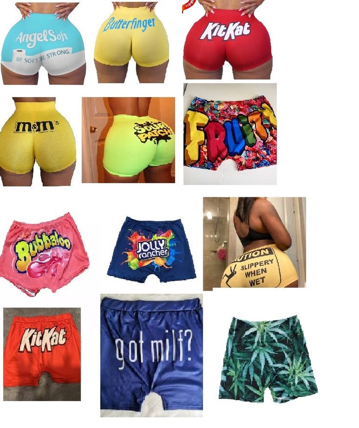 Candy shorts Graphic design New in original packaging Polyester/Cotton Short Bottoms With Letter Print For Spring, Spring Short Bottoms With Letter Print, Short Letter Print Shorts For Spring, Casual Stretch Boxer Briefs, Trendy Stretch Jean Shorts For Vacation, Casual Jean Shorts With Letter Print For Summer, Sporty Jean Shorts For Summer, Trendy Summer Boxer Briefs Short Length, Trendy Letter Print Shorts For Spring