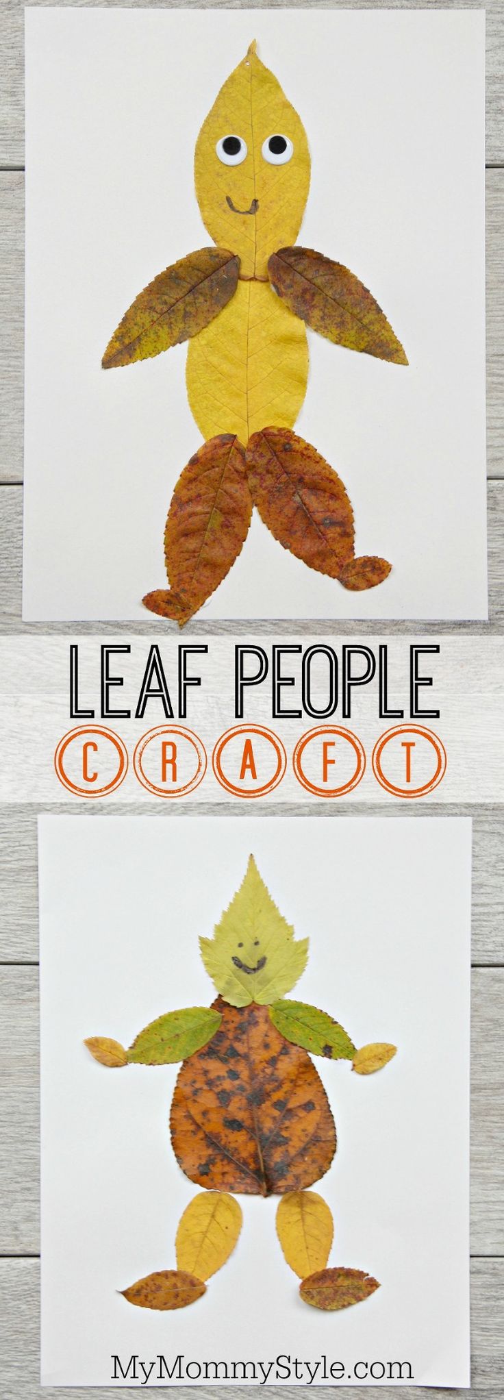 leaf people craft for kids to make