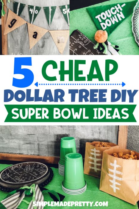 five cheap dollar tree diy super bowl ideas