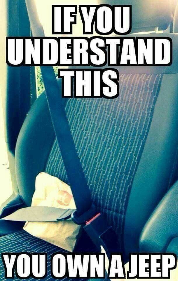 a seat with the words if you understand this you own a jeep