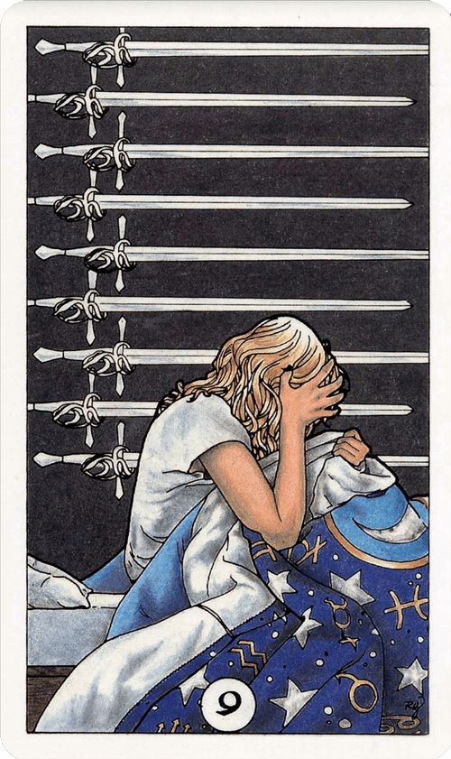 Nine Of Swords, What Are Tarot Cards, Swords Tarot, Le Tarot, Major Arcana Cards, Owl Tattoo Design, Tarot Meanings, Tarot Card Readers, Tarot Cards Art