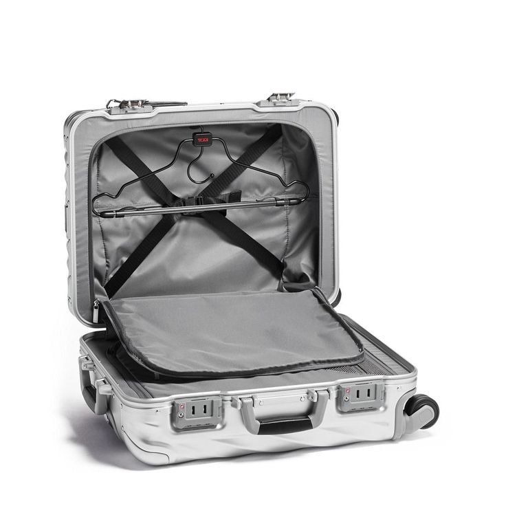 Striking from every angle, this carry-on boasts a modern silhouette with iconic, fluid-looking contours. The durable aluminum construction is designed to meet most domestic carriers' carry-on guidelines. Dimensions 22.0" X 16.5" X 9.0" 11.8 LB Exterior Frame system opening 2 TSA integrated combination locks with push button to open 3-stage telescoping handle system with push button Retractable top and side carry handles 4 dual-spinning wheels Hanger bracket Protective bumpers Interior Vintage-in Photography Bucket List, Spinning Wheels, Interior Vintage, Carry On Size, Luggage Brands, Best Mothers Day Gifts, Sac Lunch, Jet Setter, Combination Locks