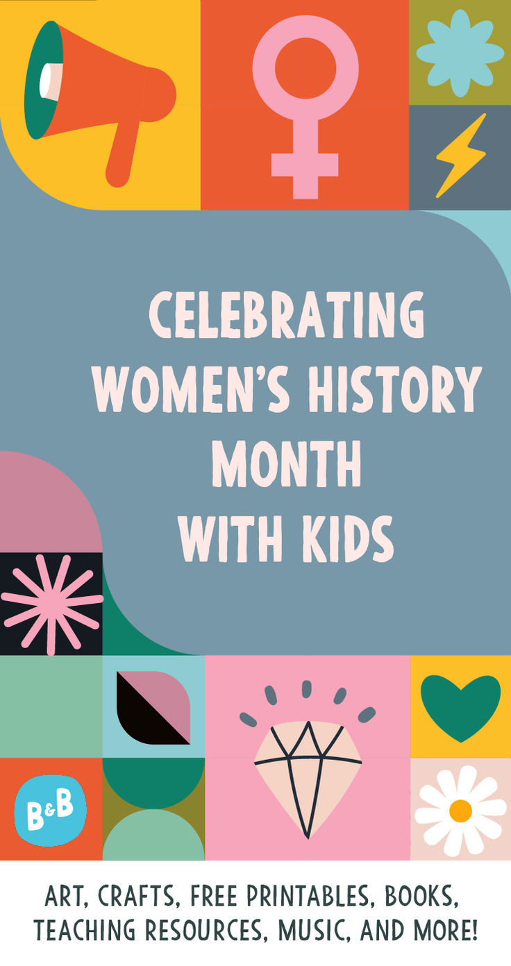 A colorful graphic with symbols of Women's History month Women's History Month Activities For Kids, Womens Day Activities For Kids, Womens History Month Activities, Diversity Activities For Kids, Months Song, Women History Month Activities, Diversity Activities, Celebrate Diversity, Cultural Awareness