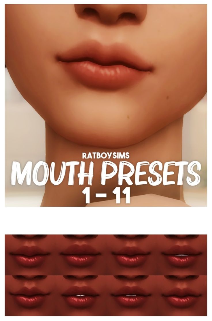 the mouth and lips are shown in this poster