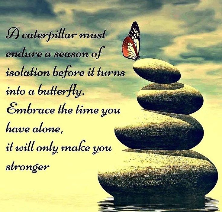 rocks stacked on top of each other with a butterfly sitting on top of them and the quote