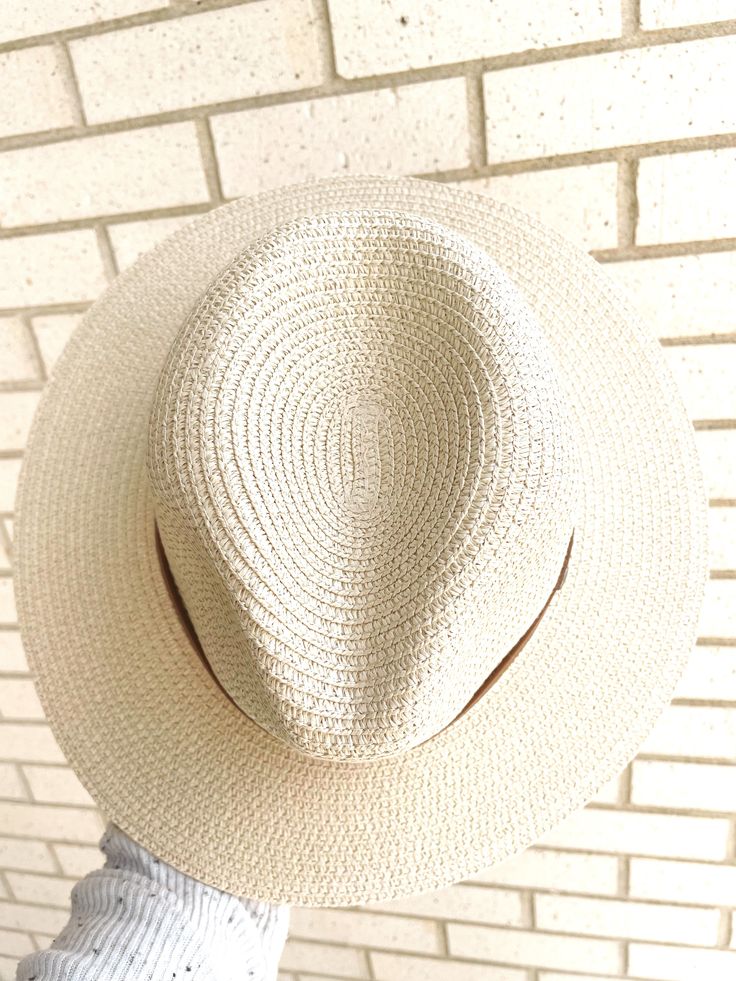 Panama Brim Summer Hat - Perfect summer straw natural looking hat! It has an adjustable sizing which makes it the perfect hat for anyone! One size fits all! Description: Circumference:24.50", Crown H:4.75", L:14" W:13.25"WITH LEATHER STRAP Hot Mess, Pet Hair, Site Design, Summer Hats, Perfect Summer, Panama, One Size Fits All, Panama Hat, Clothing Items