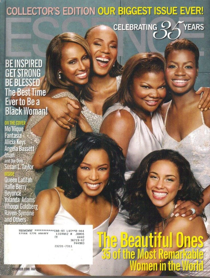 the cover of ebony magazine with four women on it and one woman in white dress