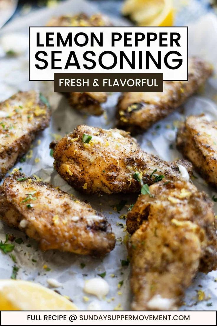 lemon pepper seasoning is an easy and delicious appetizer