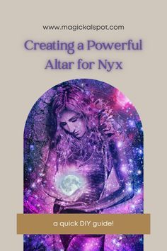 the cover for creating a powerful altar for nyx