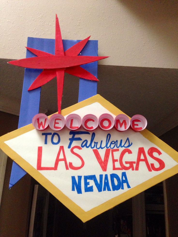 a welcome sign hanging from the side of a building in las vegas, nv