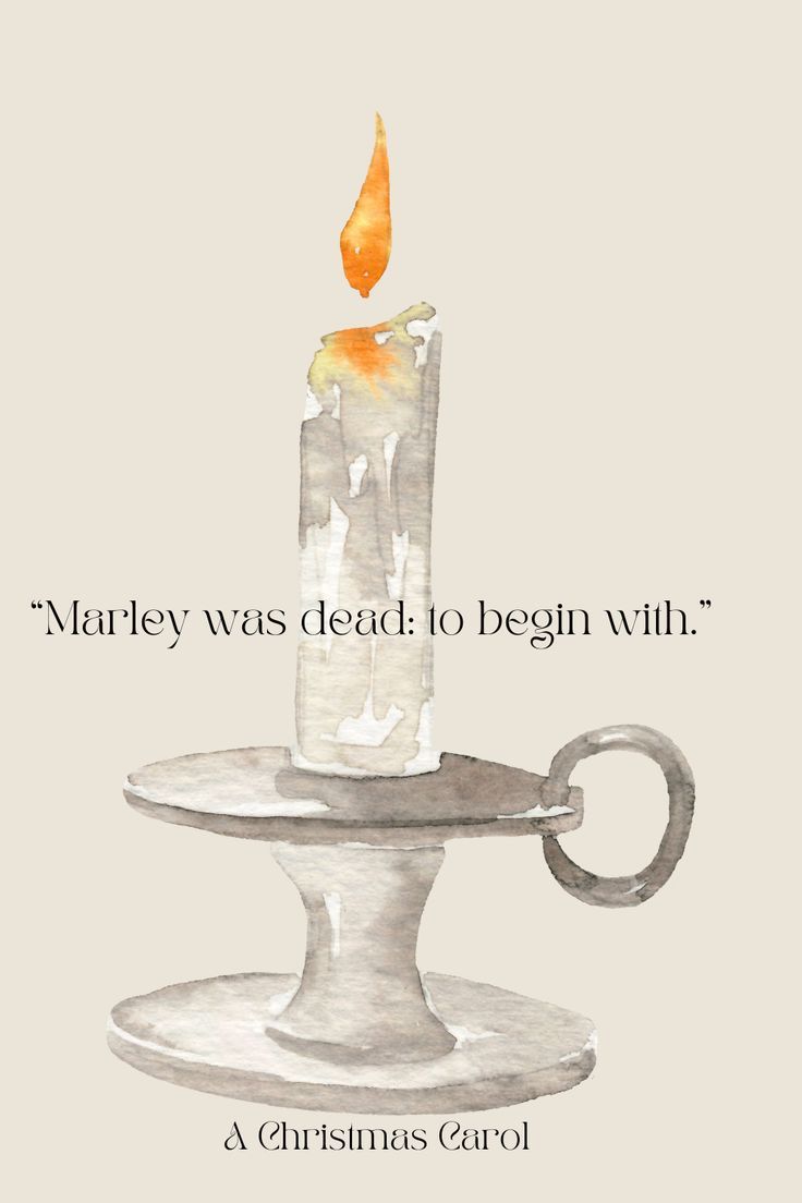 a watercolor painting of a candle on a plate with the words, harry was dead to begin with