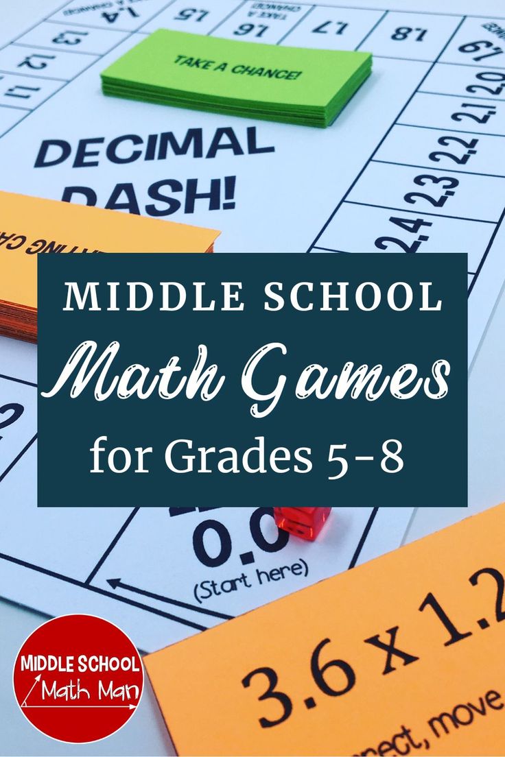 the middle school math games for grade 5 - 8 are fun and easy to practice