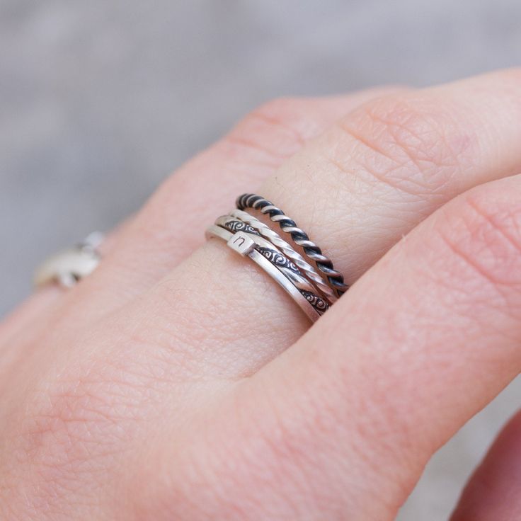 This stacking ring is a simple but yet beautiful jewel for your inner minimalist. It is a gentle and delicate piece, which you may wear alone or stacked. It is a great every-day jewel which will perfectly suit any occasion and any outfit. The ring is made of sterling silver. It is 1 mm thick. You see the ring of the 5.5 size in the pictures. You may order the ring of any size. If you are not sure about the size, this will be helpful: findmyringsize.com/ If you want to buy the ring as a gift and Everyday Silver Stackable Solitaire Rings, Everyday Silver Solitaire Stackable Rings, Simple Stackable Open Band Rings, Everyday Fine Jewelry Solitaire Stackable Rings, Everyday Fine Jewelry Stackable Solitaire Rings, Everyday Solitaire Stackable Fine Jewelry Rings, Dainty Stackable Bands For Promise Ring, Simple Stackable Bands For Promise Ring, Delicate Stackable Open Band Rings