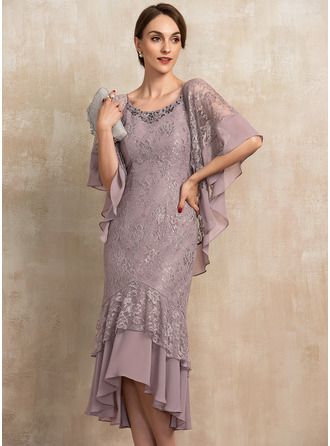 JJsHouse Trumpet/Mermaid Scoop Neck Asymmetrical Beading Sequins Zipper Up Sleeves 1/2 Sleeves No Dusk Spring Summer Fall General Plus Chiffon Lace Height:5.7ft Bust:34in Waist:24in Hips:35in Mother of the Bride Dress. #JJsHouse #TrumpetMermaid #ScoopNeck #Asymmetrical #Beading #Sequins #ZipperUp #Sleeves #12Sleeves #No #Dusk #Spring #Summer #Fall #General #Plus #Chiffon #Lace #MotheroftheBrideDress Asymmetrical Chiffon Dress, Mermaid Sequin Dress, Mermaid Bride, Athena Dresses, Bride Dress Lace, Chiffon Cocktail Dress, Gaun Fashion, Mother Of Groom Dresses, Dresses Chiffon