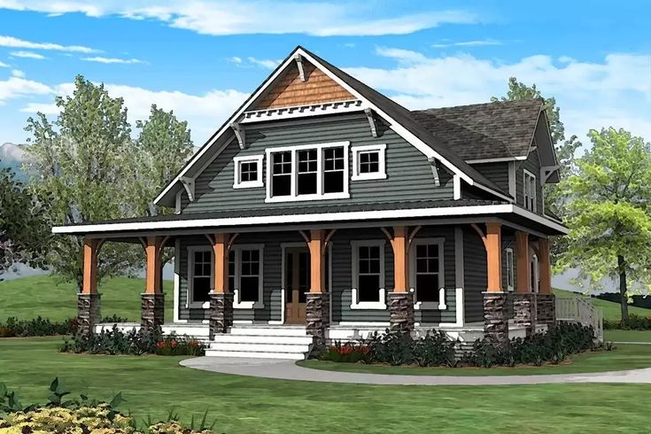 this is an artist's rendering of a small house