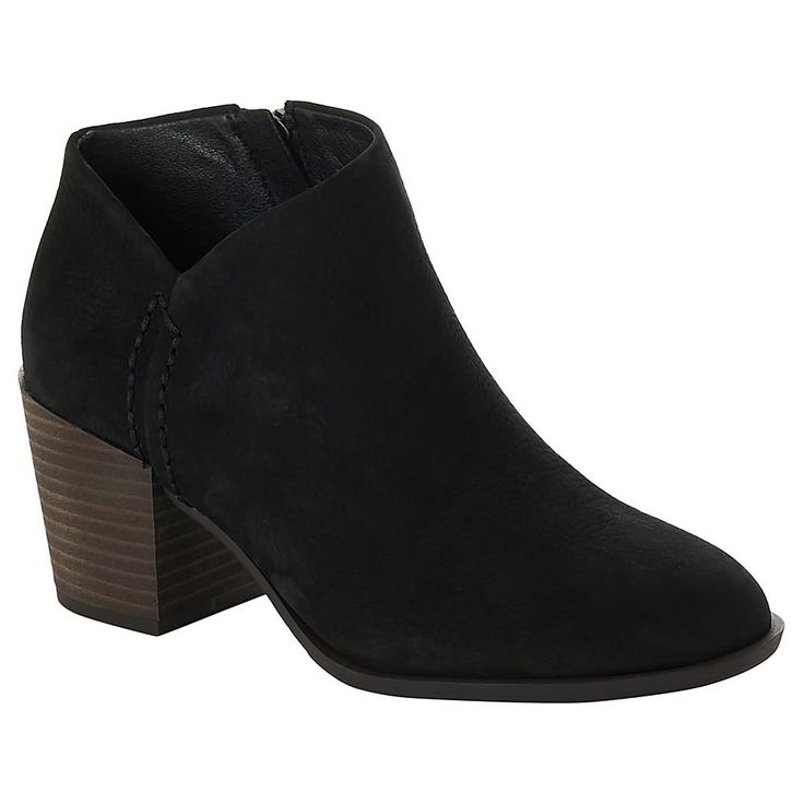 Lucky Brand Bellita Leather Ankle Boot  Rich, top-quality leather, a chunky heel and comfortable design bring this stylish shootie from workday to weekend. Ankle-high Heeled Boots With Stacked Heel For Work, Casual Heeled Boots With Stacked Heel For Work, Workwear Ankle Boots With Stacked Heel, High Heel Booties With Stacked Heel For Work, Workwear High Heel Booties With Stacked Heel, Workwear Booties With Block Reinforced Heel, Workwear Booties With Reinforced Block Heel, Closed Toe Stacked Heel Boots For Work, Stacked Heel Closed Toe Boots For Work