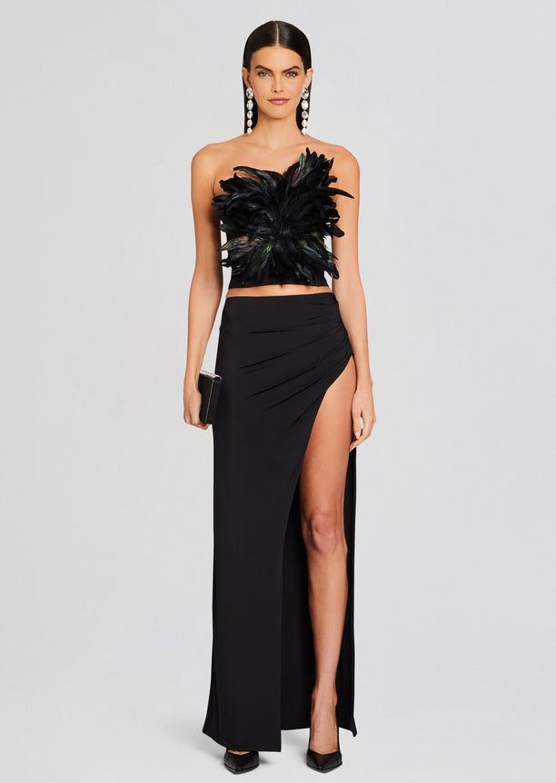 RETROFÊTE - Official Online Shop – Retrofete Fitted High Waist Maxi Skirt For Formal Occasions, High-waist Fitted Maxi Skirt For Formal Occasions, Formal High Waist Fitted Maxi Skirt, Formal High-waist Fitted Maxi Skirt, Glamorous Fitted Maxi Skirt For Gala, Glamorous Fitted Pencil Skirt, Fitted Long Party Skirt, Elegant Mini Pencil Skirt For Club, Glamorous Fitted Evening Skirt