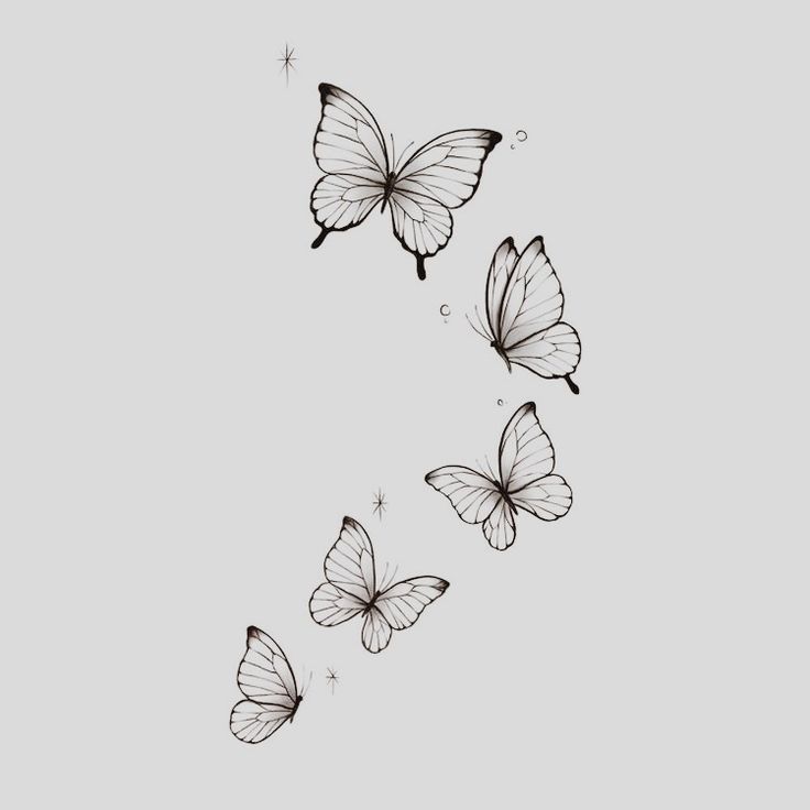 Butterflies Flying Tattoo, Butterfly Drawing Tattoo, Flying Butterfly Tattoo, Pretty Butterfly Tattoo, Butterfly Tattoo Drawing, Tiny Symbols, Simple Butterfly Tattoo, Butterfly Tattoo Stencil, Tattoos Butterfly