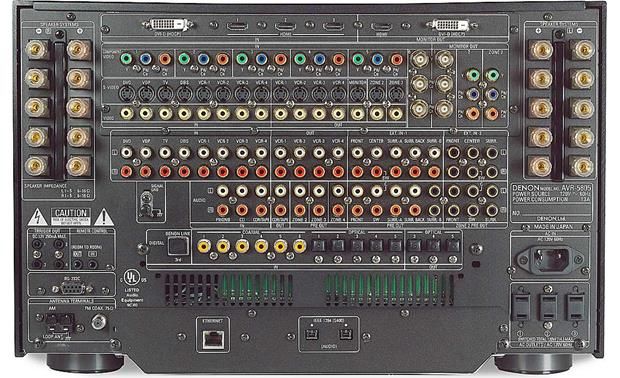 the control panel for an electronic device with many buttons and knobs on it's side