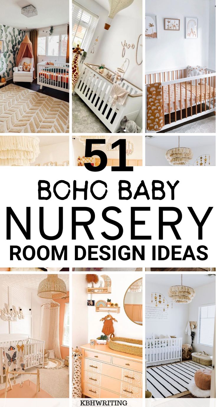 baby nursery room design ideas with the title 51 boho baby nursery room design ideas