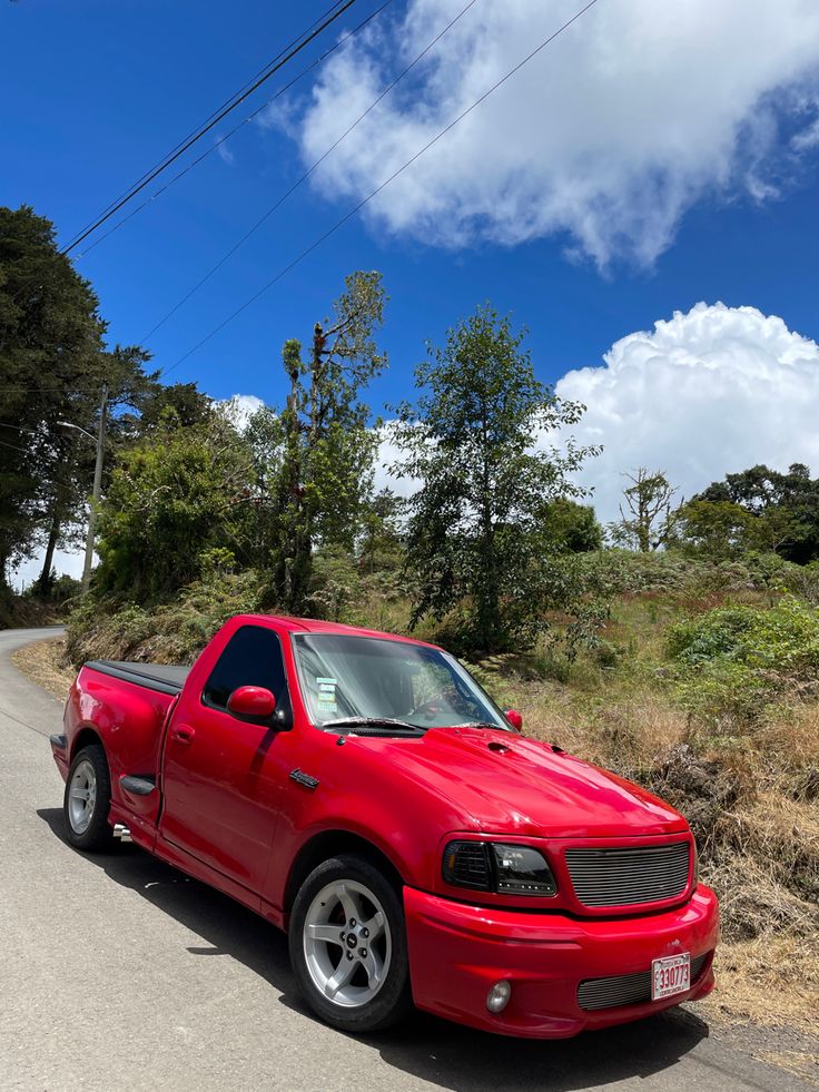 Red truck ford SVT Lightning Ford Lightning Svt, Ford Lightning, Svt Lightning, Ford Svt, Muscle Car, Dream Car, Ford Trucks, Ford F150, Muscle Cars