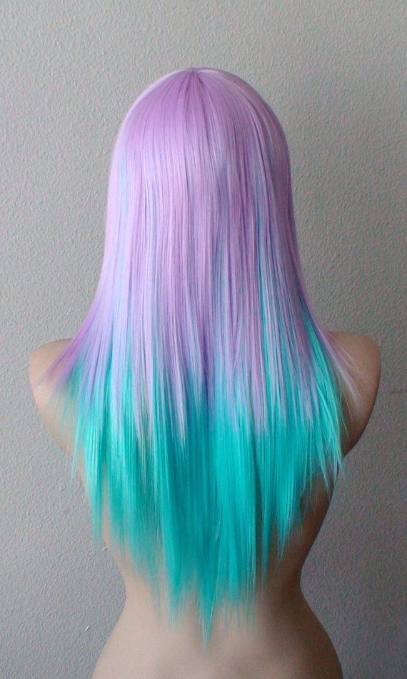 Easter Hair Color Ideas, Blue And Purple Hair, Mermaid Hair Color, Hair Color Crazy, Hair Color Pastel, Hair Color Purple, Awesome Hair, Trendy Hair Color, Hair Color Blue