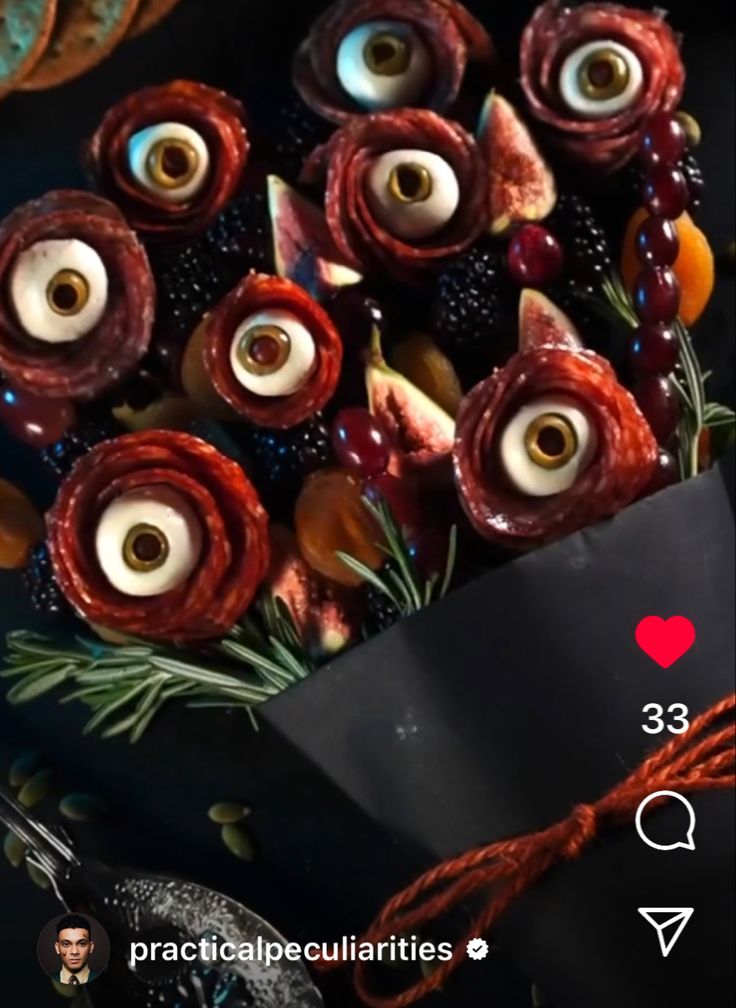 an assortment of candies with googly eyes on them are shown in this image