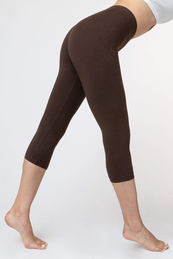 These Cropped Garment Dye Cotton Spandex Leggings are a universally flattering everyday staple. Made of a heavyweight cotton spandex with extra compression so you feel supported whether you want to pair these with a matching crop top or an oversized sweatshirt. This style has been garment dyed for a rich, one-of-a-kind wash with a unique texture and color. Runs true to size. This product is 100% Made in U.S.A. and NAFTA compliant. Made in South Central, Los Angeles. Our experienced seamstresses Los Angeles Apparel, Perfect Leggings, Garment Manufacturing, Ankle Length Leggings, Spandex Leggings, Body Love, Girl Body, Capri Leggings, Oversized Sweatshirt