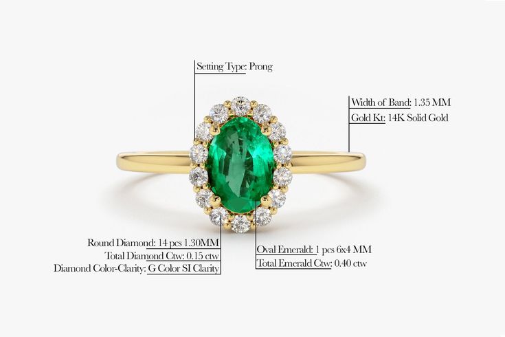 "Emerald Ring / 14k Classic Oval Cut Emerald Ring with Surrounding Diamonds / Natural Emerald Ring in 14k Solid Gold / Mothers Day Gift * If you would like to see the Matching Earrings Please Click Below https://www.etsy.com/listing/604292239/emerald-earrings-14k-oval-cut-emerald?ref=related-4 * If you would like to see the Matching Necklace Please click Below https://www.etsy.com/listing/590436480/emerald-necklace-14k-classic-oval-cut?ref=related-1 Item Features * Made to Order. * Gold KT: 14K 14k Yellow Gold Cluster Ring With Oval Shape, Formal 14k Gold Emerald Ring With Halo, Classic Yellow Gold Emerald Ring With Halo, Formal Round Emerald Ring With Halo, Heirloom Gold Emerald Ring With Halo Detail, Heirloom Gold Emerald Ring With Halo, Heirloom Emerald Ring With Halo Design, Oval Halo Yellow Gold Wedding Ring, Oval Yellow Gold Emerald Ring With Halo