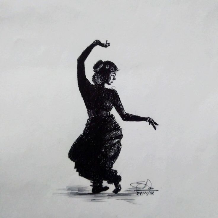 Indian Classical Dance Classical Dance Sketch, Indian Dancer Drawing, Bharatnatyam Poses, Dancing Sketch, Dancer Tattoo, Bharatanatyam Dancer, Indian Classical Dancer, Dancer Drawing, Bharatanatyam Poses