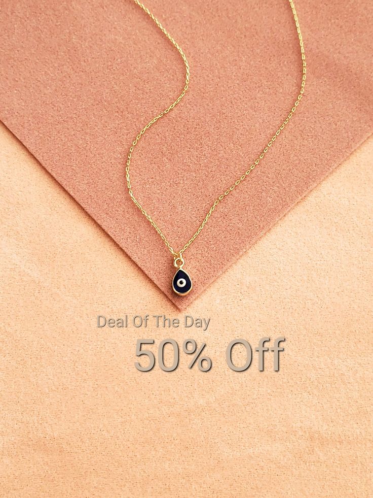 "14k Solid Gold Teardrop Evil Eye Necklace - Dark Blue Evil Eye Nazar Necklace - Good Luck Charm Necklace - Fine Jewelry Gift for Women Evil Eye Necklace \"Protection\" for Women is composed of high-quality 14 Karat Gold. The evil eye figure is the most preferred amulet for eliminating the bad energy. Destroying the effects of bad looks, it offers a simple yet beautiful detail on your neck. 🔳WARRANTY🔳 *6 Months warranty. *Free Shipping without price limit. *Easy Return and Replacement 30 days Teardrop 14k Stamped Jewelry As Gift, Fine Jewelry Teardrop Necklace, Tarnish Resistant, Fine Jewelry Teardrop Necklace Tarnish Resistant, Fine Jewelry Tarnish Resistant Teardrop Necklace, 14k Gold Charm Necklace With Teardrop Pendant, Gold Teardrop Jewelry Stamped 14k, 14k Yellow Gold Drop Necklace For Gift, 14k Yellow Gold Drop Necklace As Gift, Gift 14k Gold Pendant Drop Necklace