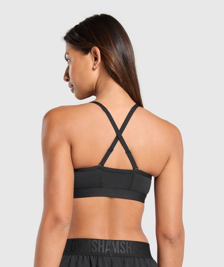 Gymshark Ruched Sports Bra - Black | Gymshark Gymshark Ruched, Women's Workout, Black Sports Bra, Hoodie Top, Sleeveless Tank Top, Sleeveless Tank, Sport Shorts, Cropped Leggings, Fitness Journey