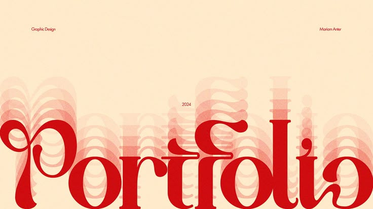 a red typeface with the word portrolia written in cursive font