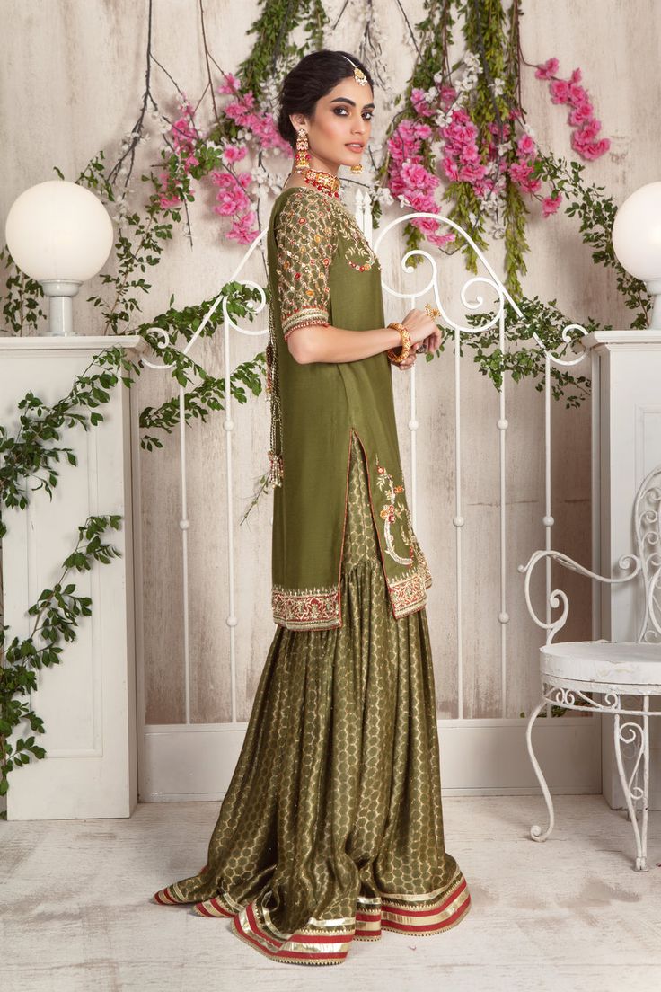 This item is available in our store. Buy the best selling Pakistani designer outfits for women online from our store at exclusive prices. Our collection includes the latest variety of high quality designer women's dresses including new arrivals, casual pret, luxury pret, wedding wears, formal dresses & more. Shop now. Pakistani Formal Dresses, Stylish Dresses For Girls, Pakistani Designers, Stylish Wedding, Formal Outfit, Shirt Fabric, Wearing Clothes, Designer Suits, Wedding Wear