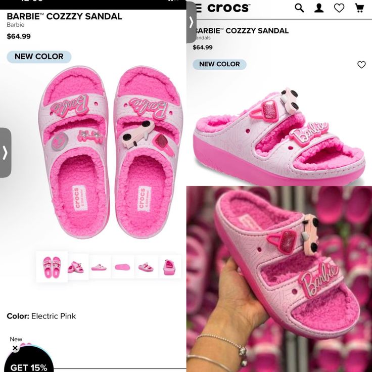 These so fye😍 #want #giftideas #giftforher #crocs #barbie #sandals #pink #want #fashion #shoes #explore #viral #trending #trendystreetstyle #fyp #outfits Barbie Sandals, Barbie Crocs, Dream Wishlist, Cute Slides, Pink Lifestyle, Birthday Planning, Swag Outfits For Girls, Trendy Street Style, Slipper Sandals