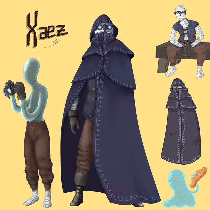 an image of a man in a cape and some other things to be colored by him