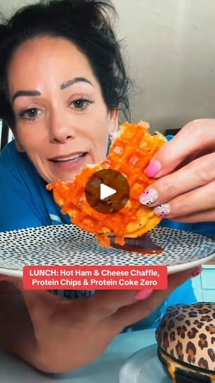 54K views · 851 reactions | #lunch #cooking #eating #chaffle #EasyRecipe #food | Tonya Weight Loss Tonya Spanglo, Protein Chips, Easter Appetizers, Recipes Diet, Keto Diet Food List, Bariatric Recipes, Waffle Maker, Ham And Cheese, High Protein Recipes