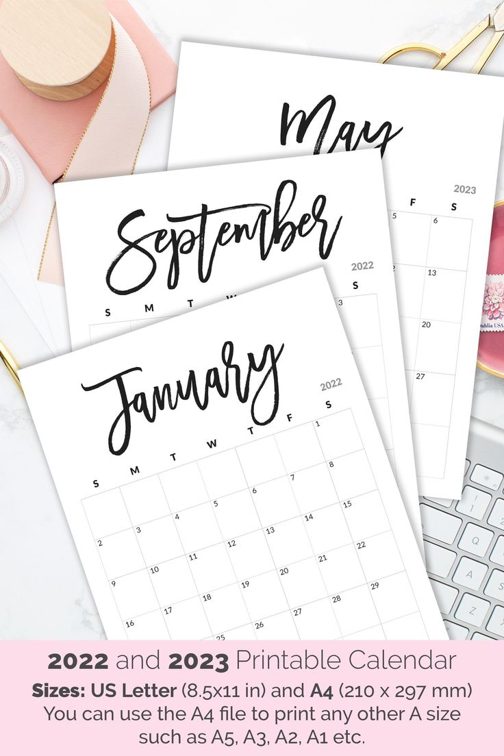 two calendars with the words may, october and january written in cursive font