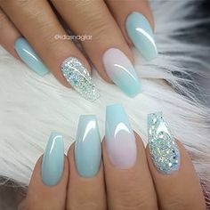 Oct 26, 2018 - Nude nail art is one of popular styles emerged recently. Well groomed nail in nude color looks clean and elegant. Nails Healthy, Nails With Glitter, Glitter Accent Nails, Winter Nails Acrylic, Ombre Nail Designs, Acrylic Nails Coffin, Accent Nails, Coffin Nails Designs, Pretty Acrylic Nails