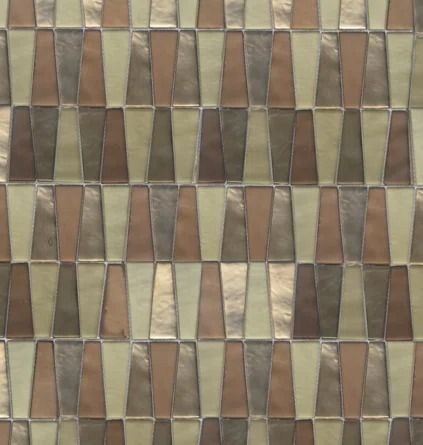 a brown and beige mosaic tile pattern