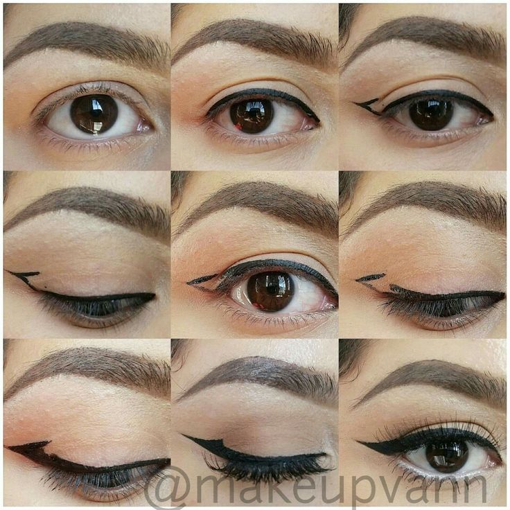 The perfect winged liner for hooded eyes! Mata Hooded, Permanente Make-up, Hooded Eyelids, Eyeliner For Hooded Eyes, Makeup Tip, Makeup Tutorial Eyeliner, Eyeliner Styles, Cat Eye Makeup, Hooded Eye Makeup