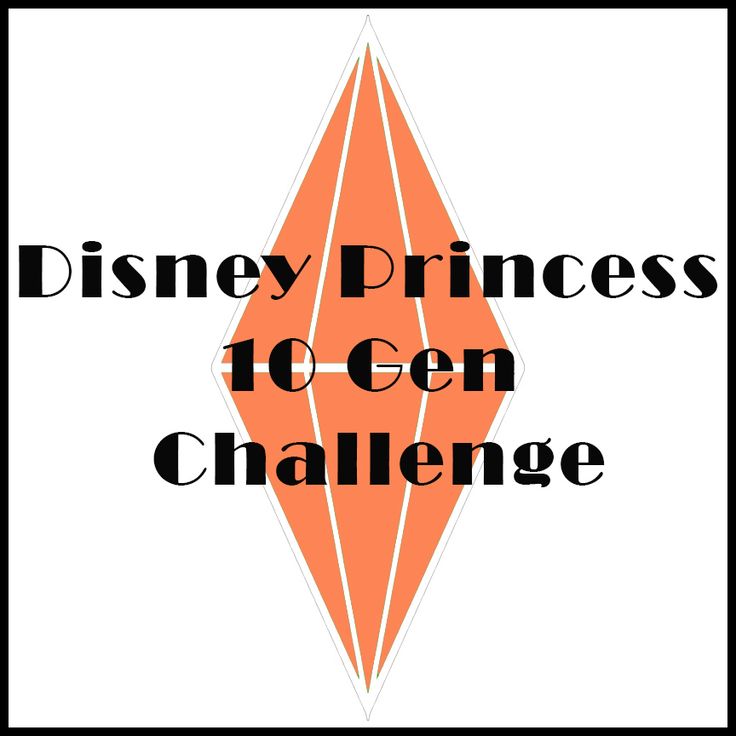 an orange diamond with the words disney princess 10 - cent challenge in black and white